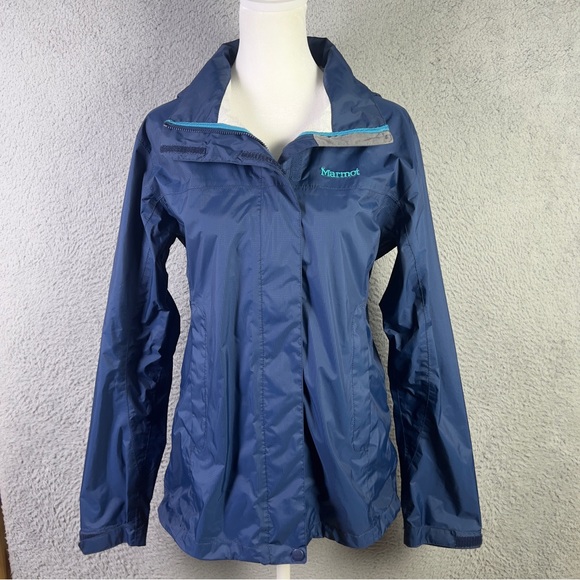 Marmot Jackets & Blazers - Marmot PreCip Rain Jacket Womens Small Full Zip Hooded Waterproof Outdoors